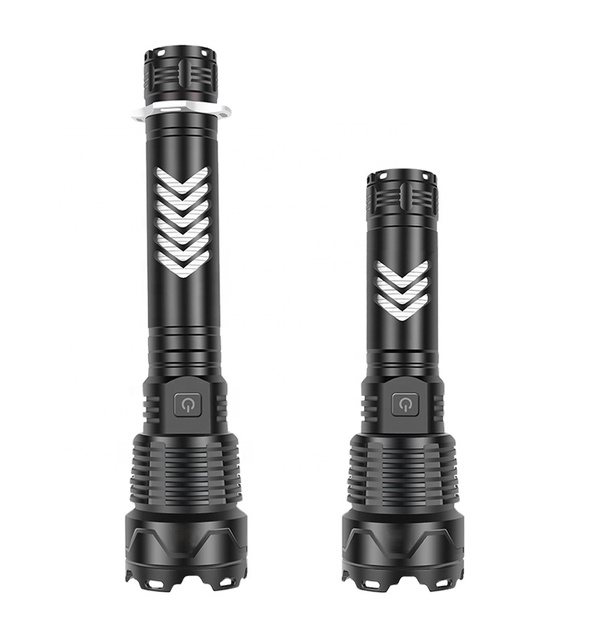 Taikoo Zoomable Tactical Self Camping Sports Outdoor Rechargeable Self Defense Torch Light Usb Flashlight