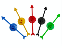 Ensemble de jeu éducatif personnalisé avec emballage, comprenant un spinner en plastique en forme de flèche et une roulette en papier à motifs imprimés pour promotions