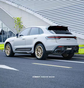 Diffuseur arrière et spoiler avant en fibre de carbone de style CMST de haute qualité, vente directe d'usine pour Macan 2022-2024 - Product Image 4