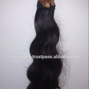 Tangle Free Hair Weaving.<b>Best</b> Shedding Free Hair Weaving.Remy Virgin Indian Quality <b>Natural</b> Raw Virgin Human Hairs - Product Image 6