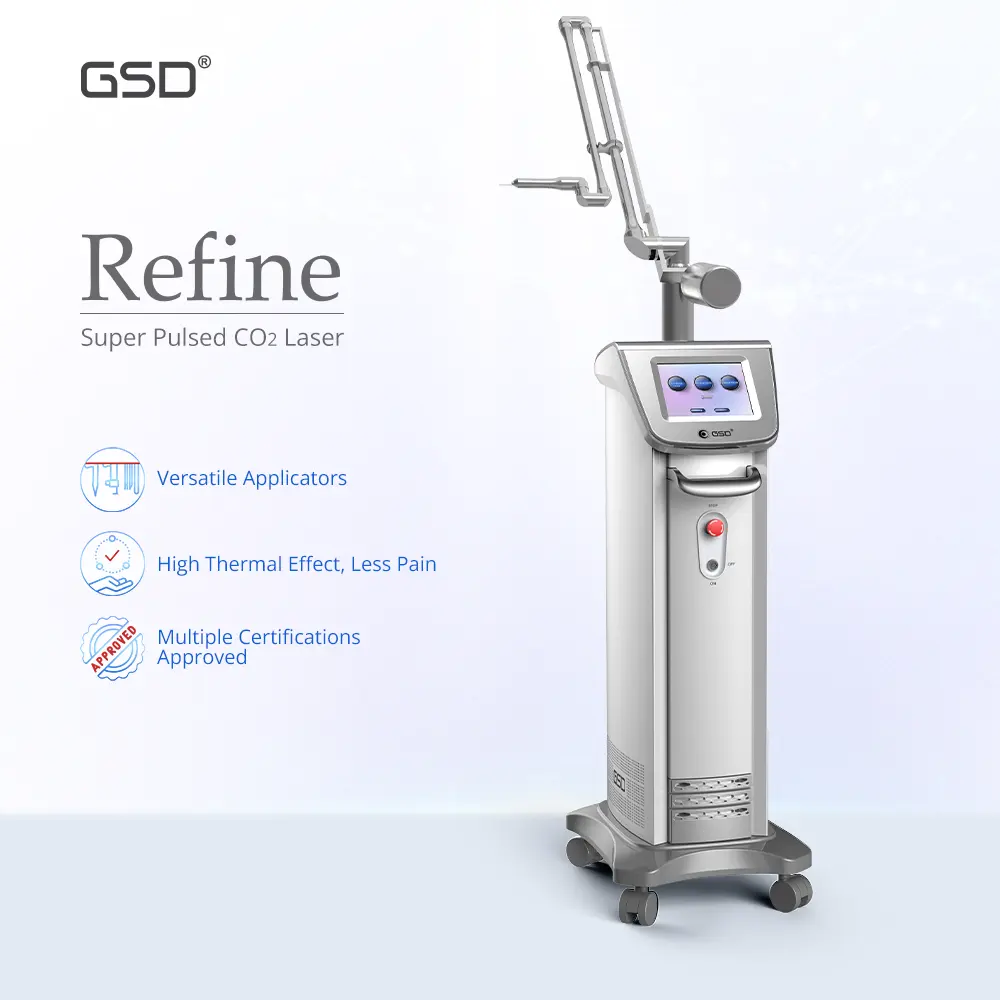 2019 Thâm Quyến GSD CO2 Fractional Da Bằng Laser Trẻ Hóa Vẻ Đẹp Trên Khuôn Mặt Thiết Bị Với Âm Đạo Thắt Chặt