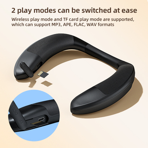 OEM Neckband Wearable Speaker TF Card Deep Bass DSP Sound Powerful Wireless Speaker Portable Outdoor <strong>Bluetooth</strong> TWS <strong>Audio</strong> Speaker - Product Image 4