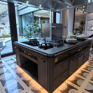 Ymd thông minh Modular nấu ăn trung tâm cảm ứng <span class=keywords><strong>HOB</strong></span> Teppanyaki phạm vi Nồi chiên thép không gỉ 96kw tiết kiệm năng lượng cho khách sạn hiện đại - Product Image 1