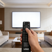 Control Remoto Universal Inteligente Infrarrojo Personalizable con Código de Aprendizaje, 4 Botones, Batería AAA para Electrodomésticos y TV