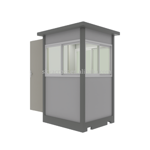 Cabane en métal sûre élégante boîte de sentinelle kiosque temporaire Portable cabine de sécurité petite maison de garde extérieure cabine de sécurité moderne - Product Image 4