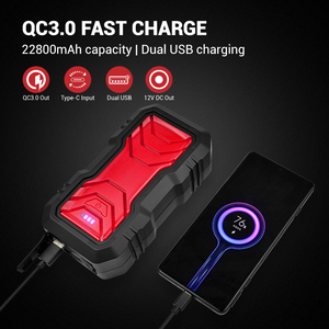 Mini nhưng Mighty 2500A xe nhảy khởi động với 22800mAh công suất kép USB Kết quả đầu ra và siêu sáng LED - Product Image 6