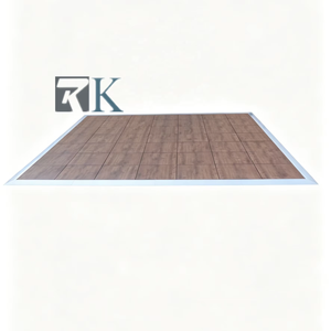 Plancher de danse portable en gros pour fêtes et mariages, revêtement de sol événementiel avec plateforme en PVC et bordure en aluminium - Product Image 1