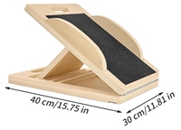 Cale d'étirement inclinable réglable avec logo personnalisé planche inclinée en bois de squats de physiothérapie planche inclinée de civière de mollet