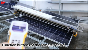 Robot de nettoyage de panneaux solaires Multifit, machine de nettoyage solaire photovoltaïque à lavage à l'eau, pour le nettoyage des panneaux solaires, commande à distance - Product Image 3
