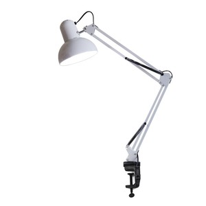 Luce da lavoro regolabile a caldo lampada da scrivania classica in metallo resistente luce da ufficio studio portatile