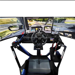 เครื่องจำลองการแข่งรถแบบเคลื่อนไหว 6DOF 4D/5D สำหรับใช้ภายในอาคาร พร้อมจอภาพ 3 จอ โครงสร้างโลหะ สำหรับสวนสาธารณะและศูนย์รวมความบันเทิง - Product Image 5