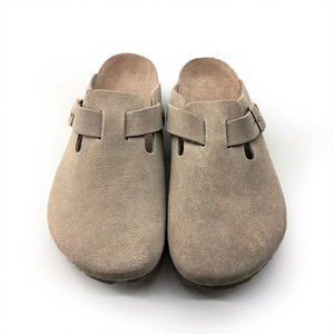 Birkenstocks Bottes de neige mi-hautes à bout fermé, semelle souple de haute qualité, personnalisables, couleur toast, daim de vachette, doublure en coton, pour femmes et hommes - Product Image 1