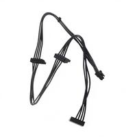 Cable de Alimentación Mini de 4 Pines a 3 SATA con Blindaje Trenzado, Cubierta de PVC y Conductor de Cobre Puro para Disco Duro HDD y SSD de Computadora