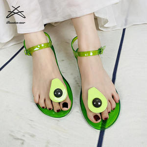 Sandalias de Verano 2022 para Mujer, Transparentes, Tipo Chanclas, de Gelatina, Planas, con Diseño de Frutas, para <span class=keywords><strong>la</strong></span> <span class=keywords><strong>Playa</strong></span> - Product Image 5