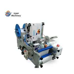 Professional labeler machine round bottle two sides labeling labelling machine for round bottles semi-automatic