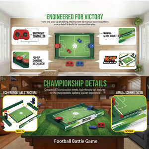 Jeu <span class=keywords><strong>de</strong></span> football <span class=keywords><strong>de</strong></span> table télécommandé pour deux joueurs, kit d'assemblage DIY, jeu <span class=keywords><strong>de</strong></span> football <span class=keywords><strong>de</strong></span> table interactif familial - Product Image 5