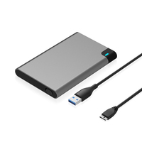 Harga pabrik HDD penutup Usb 3.0 2.5 inci eksternal Hard Drive Disk case kotak kandang Casing untuk 7mm-9.5mm SATA HDD SSD