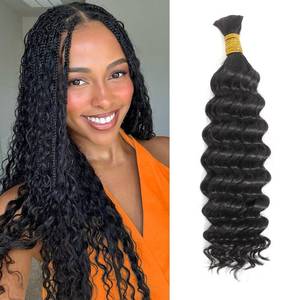 Cabello Humano Crudo 12A <span class=keywords><strong>de</strong></span> Doble Grosor para Trenzas, Cabello <span class=keywords><strong>de</strong></span> Alta Calidad al por Mayor, Cabello Humano para Trenzas Estilo Boho, Extensiones <span class=keywords><strong>de</strong></span> Cabello Humano para Trenzas Boho - Product Image 1