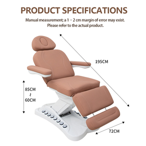 Customizable Beauty Salon <b>Bed</b> Featuring Dual Adjustment Modes <b>LED</b> Lighting 3 or 4 Motors Suitable Spa Eyelash Extension Services - Product Image 5