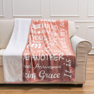 Manta de franela para el cuidado de la salud, manta cálida para rezar, Regalo para mamá mexicana, Chingona, energía positiva - Product Image 2