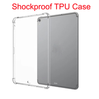 Conception antichoc écologique Transparent clair tablette souple TPU Protection coque arrière pour Ipad 2 3 4 universel