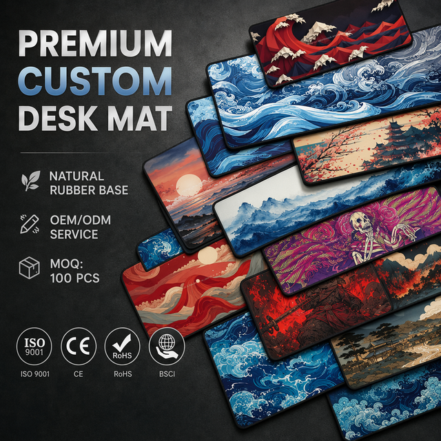 Custom Rubber Mousepad XXL Gaming Desk Mat Waterproof Polyester Fabric Gaming Pad Sublimation Mouse Pad Customizable Mouse Mat