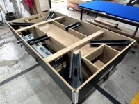 Table de billard de style britannique personnalisée en MDF de 7 pieds avec fonctionnement à pièces