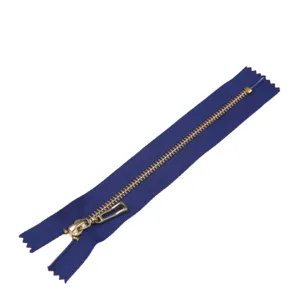 Manufacturer of Zipper Good Price Garment Accessories for Jeans Pocket Bags Open-end Close-end Auto Lock Brass Zipper