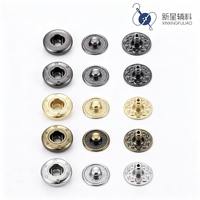 Boutons-pression métalliques de remplacement en gros, 4 pièces, 8-10MM, avec logo personnalisé
