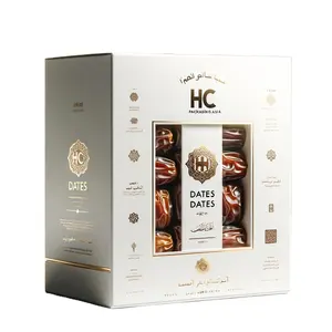 Individueller digitaldruck Ramadan Premium Datum/Schokolade/Nuss/Trockfrucht-Schachtel Geschenkboxen Lebensmittelboxen für Geschenk-Sets
