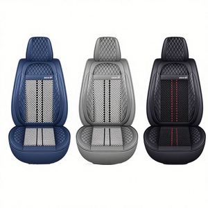 ชุดหุ้มเบาะรถยนต์หนัง PU สีดำแดง รุ่น Universal Fit คุณภาพหรู กันน้ำ ป้องกันเต็มรูปแบบ สำหรับเบาะด้านหน้า - Product Image 1