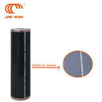 Film chauffant pour sol en PVC infrarouge 220V 100cm Film chauffant pour sol en graphène Van Life Film chauffant pour sol pour salon