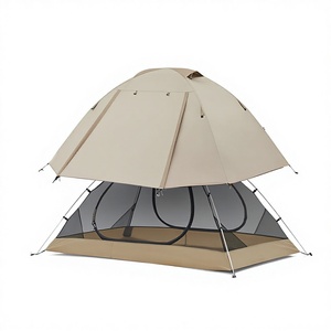 Carpa de senderismo profesional para 2 personas con postes de aluminio 7001 - Ligera y resistente a tormentas, doble capa impermeable para 3-4 estaciones - Product Image 3