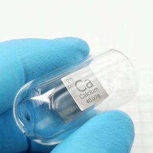 แคลเซียมเมทัล <span class=keywords><strong>Ca</strong></span> ขนาด 10 มม. รูปทรงลูกบาศก์ ความบริสุทธิ์ 99.9% ในหลอดแก้วบรรจุใต้อากอน - Product Image 4