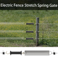 Elektrische omheiningset voor ranch, telescopische poort, veer, elektrische omheiningset, geschikt voor rundvee, schapen, paarden, goedkope boerderijomheining, accessoires