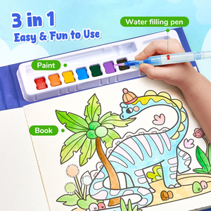 Joycat Giáo Dục Đồ Chơi Sơn Graffiti Cuốn Sách Cho Trẻ Em Xách Tay Màu Sắc Phác Thảo Vẽ Sách Trẻ Em Màu Nước Cuốn Sách Sơn - Product Image 3