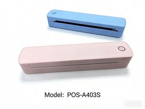 Imprimantes portables POS A403, imprimante thermique sans fil, imprimante sans encre, prend en charge le papier thermique en rouleau de 8,5'' x 11'' et A4, Macaron - Product Image 4