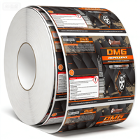 Étiquettes personnalisées imperméables pour produits d'entretien automobile, autocollants en rouleau avec impression dorée pour shampoing/cire de lavage automobile, pour emballage de bouteilles