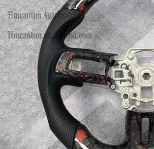 Nuevo Volante Deportivo de Fibra de Carbono Forjada y Cuero Perforado para Ford Mustang - Product Image 3
