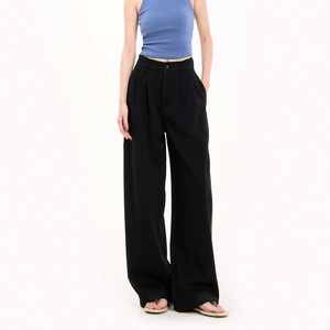 Pantalones <span class=keywords><strong>de</strong></span> <span class=keywords><strong>Vestir</strong></span> Esenciales para <span class=keywords><strong>Hombre</strong></span>, Diseño <span class=keywords><strong>de</strong></span> Verano, Cintura Alta, Bordado con Logotipo, Estilo Boutique, Negros, Holgados, Corte Recto, Pierna Ancha, Venta al Por Mayor - Product Image 1