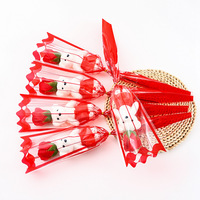Fleur de Savon Rose Ours en Gros pour la Saint-Valentin, Cadeau Promotionnel, Petits Cadeaux