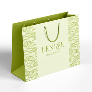 CHING TA Sacchetti di Carta Laminata Biodegradabile di Lusso Personalizzati con Logo, Eco-Friendly, Rivestimento Opaco, Stampa UV, Manico a Nastro, per Candele Artigianali - Product Image 2