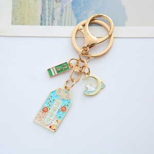 Nouveau mariage de jade d'or <span class=keywords><strong>tout</strong></span> est adapté pour la paix et la joie à l'avenir peut être un sac pendentif porte-clés couple - Product Image 4