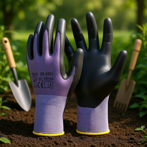 Guantes de Trabajo Recubiertos de Nitrilo, Compatibles con Pantallas Táctiles, Equipo de Protección para Jardín, Tallas M, L, XL - Product Image 2