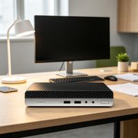 Mini PC de bureau Barebone Tiny ProDesk 400 G4 8ème génération, propre, sans rayures, grade A, testé et fonctionnel