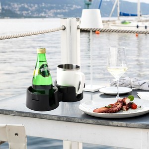 Table Anti-Spill Cup Holder Drink with Anti-Slip <b>Mat</b> Fits Drink for Home Office Outdoors - Product Image 3