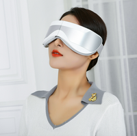 Masseur oculaire sans fil pliable à chaleur et vibrations, appareil de massage pour la relaxation des yeux avec Bluetooth