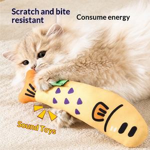 Brinquedo para Gato com Som de Explosão Transfronteiriça, Modelo de Peixe com Erva Gato DJK40 Zhejiang - Product Image 2