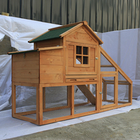 Poulailler en bois massif de luxe, grand, préfabriqué, écologique, résistant aux intempéries, pour l'extérieur, personnalisable