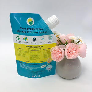 Impresión personalizada 250ml superficie brillante bolsa de pie con boquilla para lavado de manos bolsa de sellado térmico de detergente líquido - Product Image 4